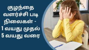 குழந்தை வளர்ச்சி படி நிலைகள் - 1 வயது முதல் 5 வயது வரை